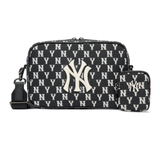  Túi MLB Korea - MONOGRAM DENIM CROSS BAG NEW YORK YANKEES - 3ACRM012N-50BKS 