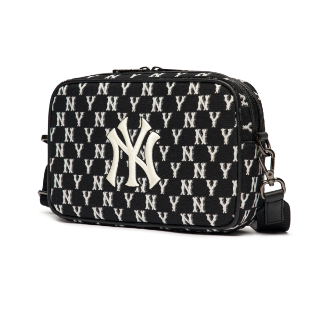  Túi MLB Korea - MONOGRAM DENIM CROSS BAG NEW YORK YANKEES - 3ACRM012N-50BKS 