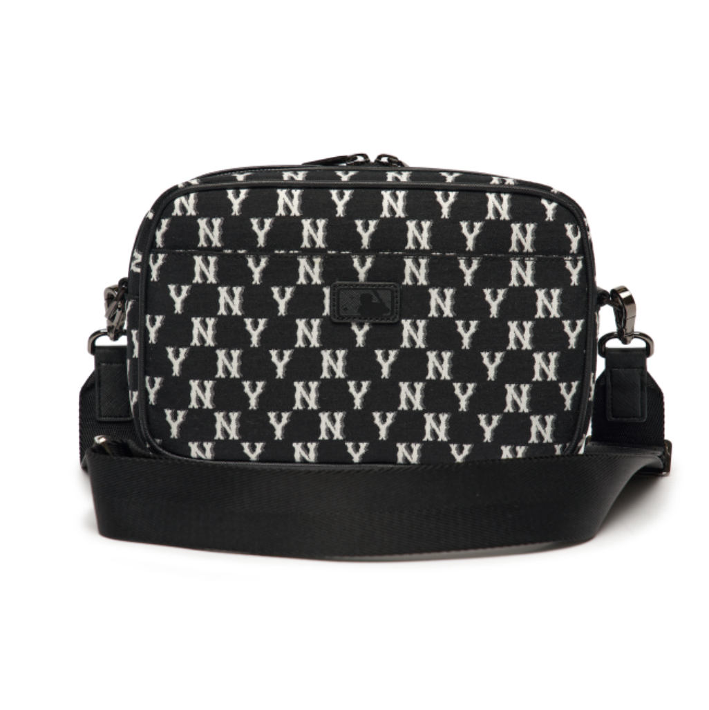  Túi MLB Korea - MONOGRAM DENIM CROSS BAG NEW YORK YANKEES - 3ACRM012N-50BKS 