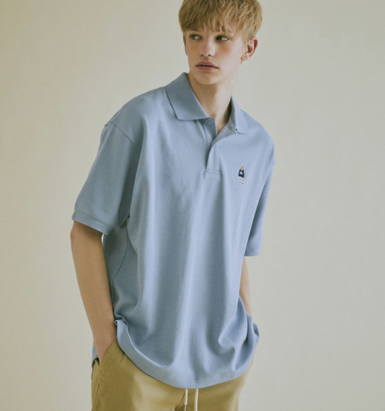  Áo Polo WHO.A.U - Steve Short Sleeve Collar T-Shirt - WHHAC2414U 