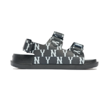  GIÀY SANDAL MLB - CHUNKY SANDALS MONOGRAM NEW YORK YANKEES - 3ASDSD423-50BKS 