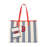  Túi MLB Korea - ETHNIC STRIPE TOTE BAG BOSTON RED SOX - 3AORL0323-43NYL 