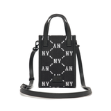 Túi MLB Korea - MONOGRAM DIAMOND JACQUARD MOBILE PHONE CROSS BAG NEW YORK YANKEES - 3ACRH012N-50BKS 
