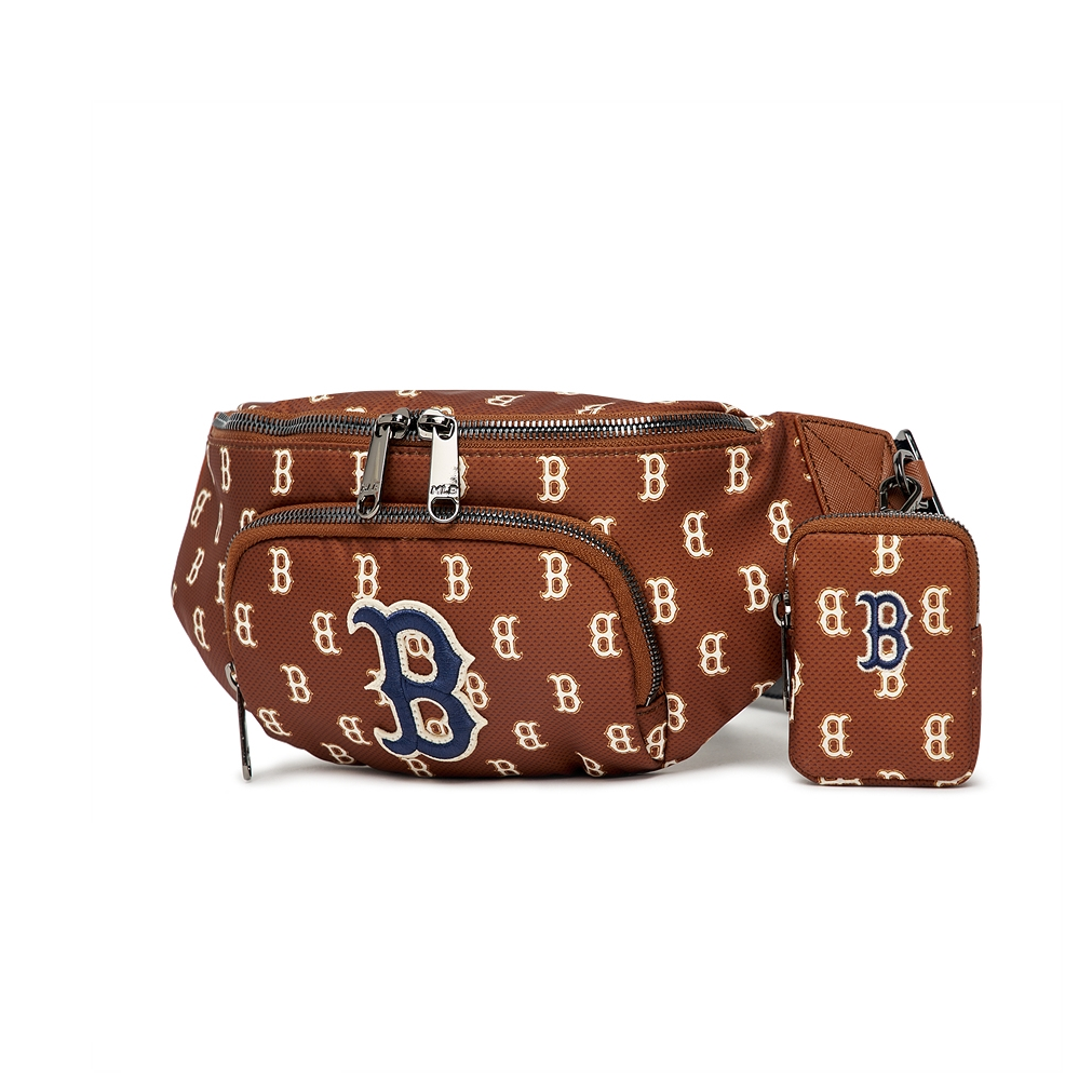  Túi Đeo Chéo MLB Korea - MONOGRAM HIP SACK NEW YORK YANKEES - 3AHSM012N-43BRD 