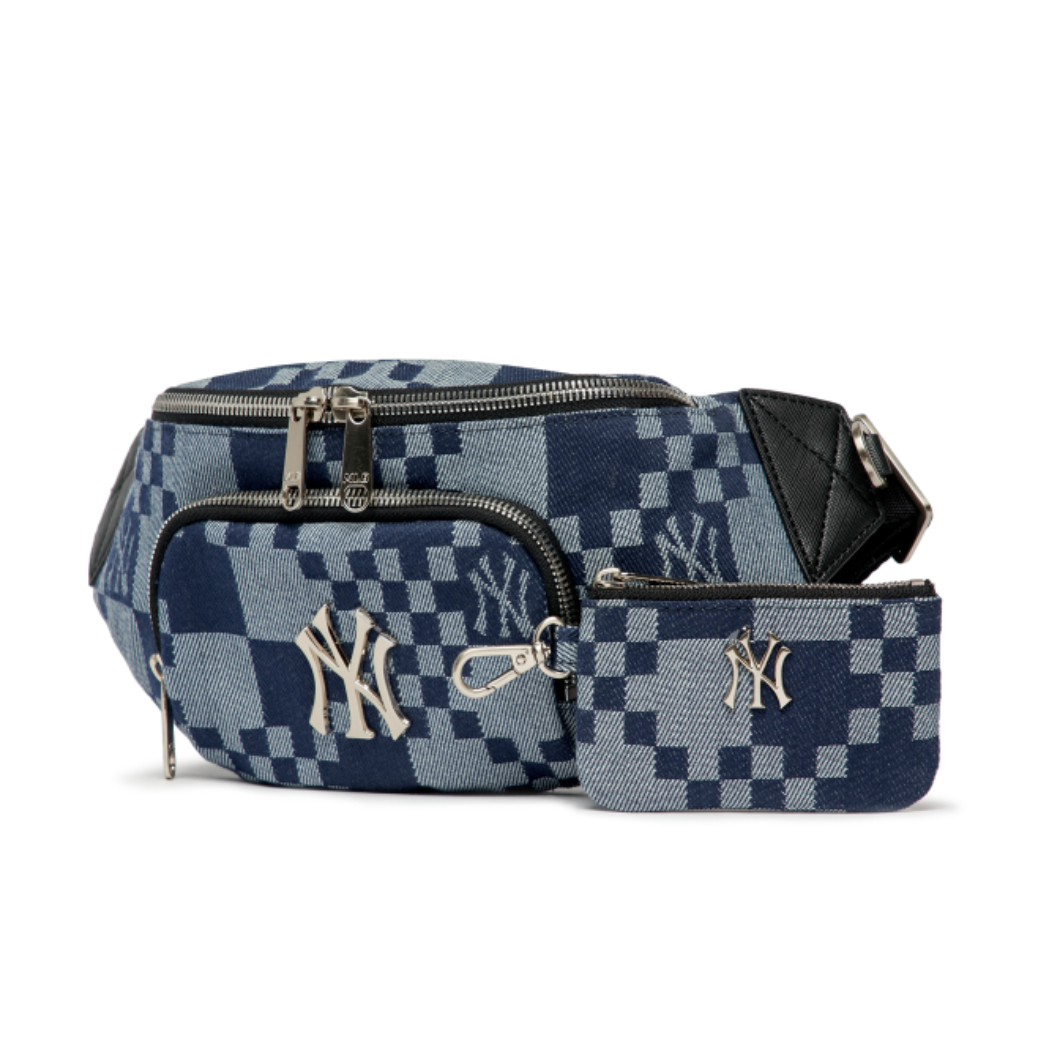  Túi Bao Tử MLB Korea - CHECKERBOARD JACQUARD HIP HOP NEW YORK YANKEES - 3AHSM082N-50NYD 