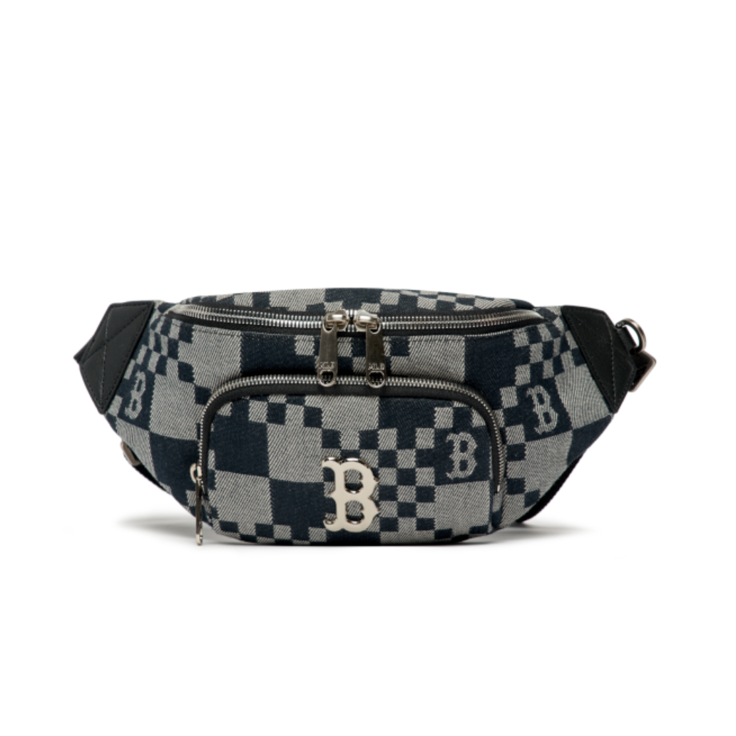  Túi Bao Tửi MLB Korea - CHECKERBOARD JACQUARD HIP HOP BOSTON RED SOX - 3AHSM082N-43BKS 