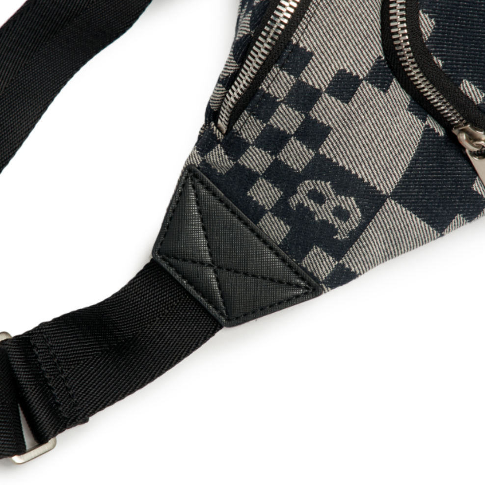  Túi Bao Tửi MLB Korea - CHECKERBOARD JACQUARD HIP HOP BOSTON RED SOX - 3AHSM082N-43BKS 