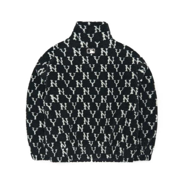  Áo Khoác Lông MLB - Classic Monogram Front Panel Pattern Fleece Jumper New York Yankees - 3AFDM0126-50BKS 