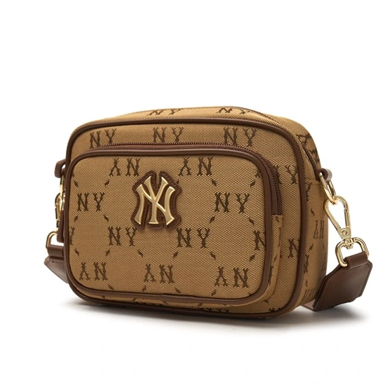  Túi MLB Korea [KIDS] - DIA MONO CAMERA BAG NEW YORK YANKEES BEIGE - 7ACRMDA4N-50BGS 