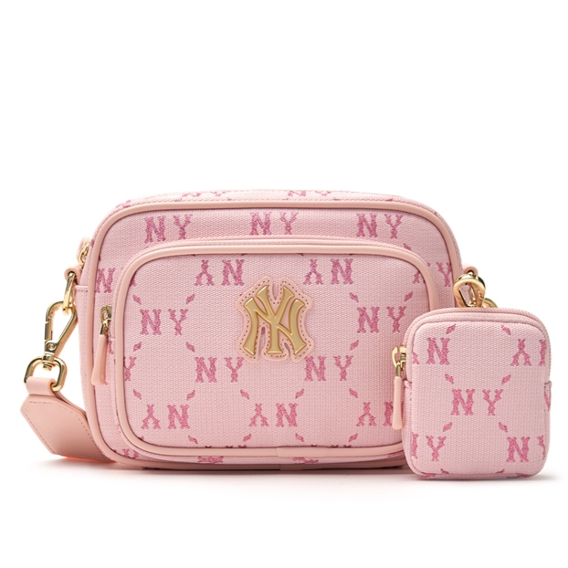  Túi MLB Korea [KIDS] - DIA MONO CAMERA BAG NEW YORK YANKEES PINK - 7ACRMDA4-50PKL 