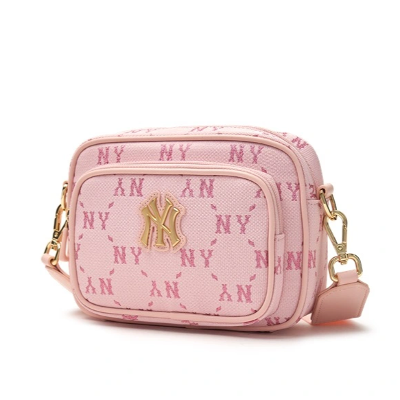  Túi MLB Korea [KIDS] - DIA MONO CAMERA BAG NEW YORK YANKEES PINK - 7ACRMDA4-50PKL 