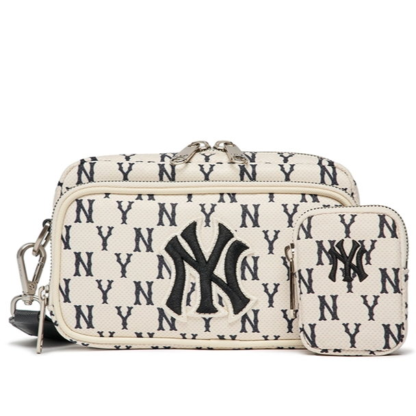  Túi Đeo Chéo MLB Korea - MONOGRAM MINI CROSSBODY BAG NEWYORK YANKEES - 3ACRS012N-50CRS 