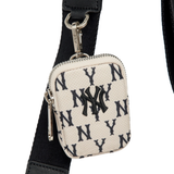  Túi Đeo Chéo MLB Korea - MONOGRAM MINI CROSSBODY BAG NEWYORK YANKEES - 3ACRS012N-50CRS 