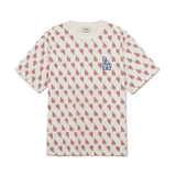  Áo thun MLB - CLASSIC MONOGRAM FRONT PANEL PATTERN SHORT SLEEVE LA DODGERS CREAM - 3ATSM1133-07CRS 