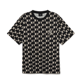  Áo thun MLB - CLASSIC MONOGRAM FRONT PANEL PATTERN SHORT SLEEVE NEWYORK YANKEES BLACK - 3ATSM1133-50BKS 