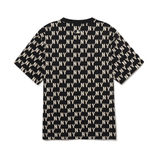  Áo thun MLB - CLASSIC MONOGRAM FRONT PANEL PATTERN SHORT SLEEVE NEWYORK YANKEES BLACK - 3ATSM1133-50BKS 