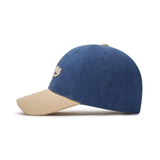  Nón MLB - Culsive Lettering Denim Color Block Unstructured Ball Cap LA Dodgers Indigo - 3ACPVD24N-07INS 