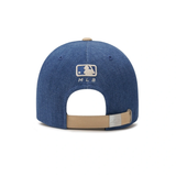  Nón MLB - Culsive Lettering Denim Color Block Unstructured Ball Cap LA Dodgers Indigo - 3ACPVD24N-07INS 
