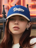  Nón MLB - Culsive Lettering Denim Color Block Unstructured Ball Cap LA Dodgers Indigo - 3ACPVD24N-07INS 