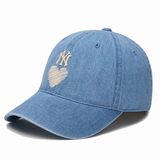  Nón MLB - Denim Heart Unstructured Blue - 3ACPH024N-50BLL 