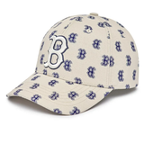  Nón MLB - Monogram Classic Structure Ball Cap Boston Red Sox Beige - 3ACPFF02N-43BGL 