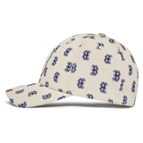  Nón MLB - Monogram Classic Structure Ball Cap Boston Red Sox Beige - 3ACPFF02N-43BGL 