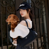  Túi MLB Korea - BASIC NYLON POCKET HOBO BAG NEW YORK YANKEES - 3ABQM044N-50BKS 