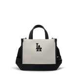  Túi MLB Korea - VARSITY JACQUARD CANVAS SMALL TOTE BAG LOS ANGELES DODGERS - 3AORS024N-07CRM 