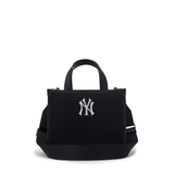  Túi MLB Korea - VARSITY JACQUARD CANVAS SMALL TOTE BAG NEW YORK YANKEES BLACK - 3AORS024N-50BKS 
