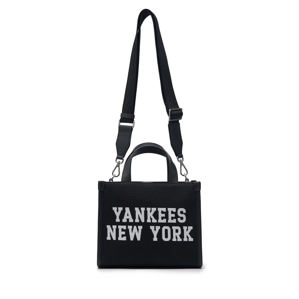 ☆韓国の人気☆【MLB】☆Varsity jacquard small tote ba.g☆ Varsity Jacquard Canvas Small Tote Bag LOS ANGELES DODGERS