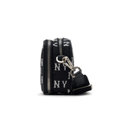  Túi MLB Korea - MONOGRAM JACQUARD MINI CROSS BAG NEW YORK YANKEES BLACK - 3ACRS014N-50BKS 