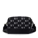  Túi MLB Korea - MONOGRAM JACQUARD MINI CROSS BAG NEW YORK YANKEES BLACK - 3ACRS014N-50BKS 