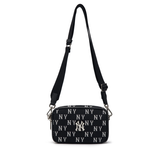  Túi MLB Korea - MONOGRAM JACQUARD MINI CROSS BAG NEW YORK YANKEES BLACK - 3ACRS014N-50BKS 