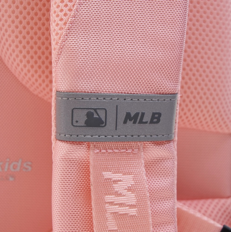  Balo MLB Korea - [Kids] DIA MONOGRAM EMBOSSED SCHOOL BAG NEW YORK YANKEES PINK - 7ABKMD14N-50PKM 