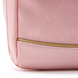  Balo MLB Korea - [Kids] DIA MONOGRAM EMBOSSED SCHOOL BAG NEW YORK YANKEES PINK - 7ABKMD14N-50PKM 