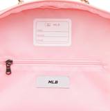  Balo MLB Korea - [Kids] DIA MONOGRAM EMBOSSED SCHOOL BAG NEW YORK YANKEES PINK - 7ABKMD14N-50PKM 