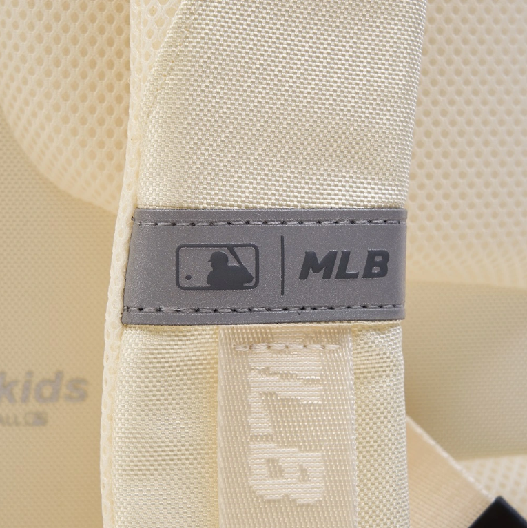  Balo MLB Korea - Dia Monogram Embossed School Bag NY Yankees Cream - 7ABKMD14N-50CRS 
