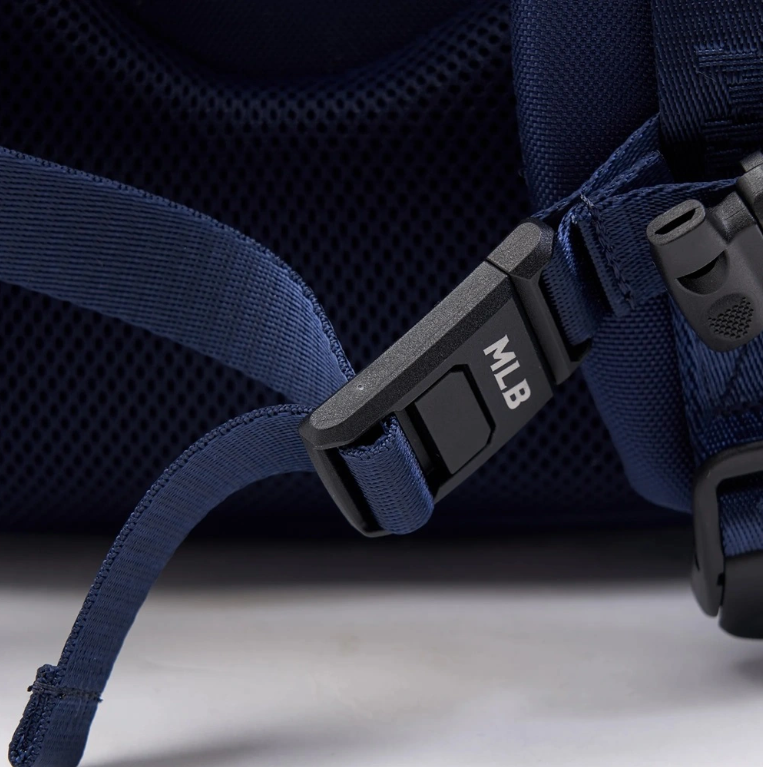  Balo MLB Korea -[Kids] DIA MONOGRAM EMBOSSED SCHOOL BAG BOSTON RED SOX NAVY - 7ABKMD14N-43NYD 