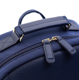  Balo MLB Korea -[Kids] DIA MONOGRAM EMBOSSED SCHOOL BAG BOSTON RED SOX NAVY - 7ABKMD14N-43NYD 