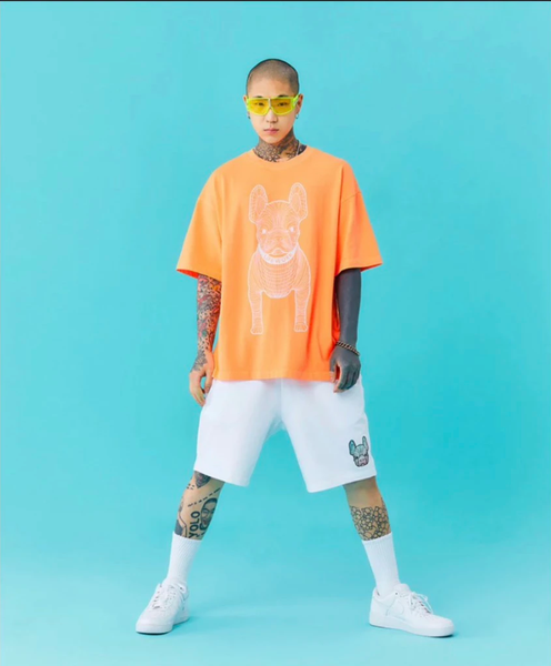  Áo thun Life Work - Life Work Big Logo Basic Light Orange - LW235TS092 