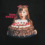  Áo thun Acmé de la vie - ADLV BABY FACE CHOCOLATE CAKE GIRL LETTERING BLACK 