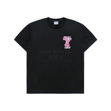  Áo thun Acmé de la vie - ADLV FUZZY FONT RABBIT BLACK 