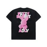  Áo thun Acmé de la vie - ADLV FUZZY FONT RABBIT BLACK 