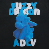  Áo thun Acmé de la vie - ADLV FUZZY FONT DRAGON BLACK 