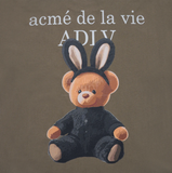  Áo thun Acmé de la vie - ADLV RABBIT BEAR DOLL LOGO CACAO 