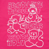  Áo thun Acmé de la vie - ADLV BEAR FRIENDS DOODLE ARTWORK PINK 