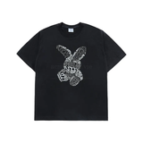  Áo thun Acmé de la vie - ADLV LETTERING RABBIT BLACK 