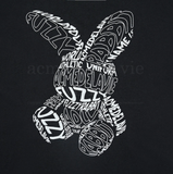  Áo thun Acmé de la vie - ADLV LETTERING RABBIT BLACK 