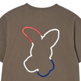  Áo thun ADLV - Acmé de la vie  French Rabbit Silhouette Woman Cacao 