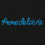  Áo thun ADLV - Acmé de la vie Chain Embossing Script Printing Black 